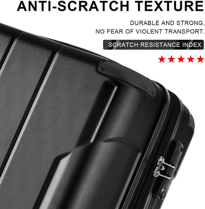 Merax 20 Inch Carry On Luggage Airline Approved, Hardshell ABS Suitcase with Spinner Wheels, TSA Lock, Lightweight Travel Luggage for Business Trips & Weekend Getaways