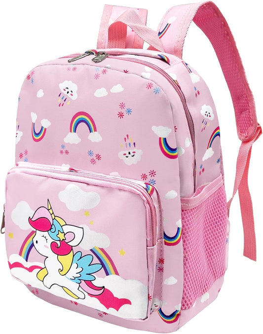 POWOFUN13 inch Kids Toddler Preschool Travel Backpack Cute Cartoon Backpack For Girls Boys Baby