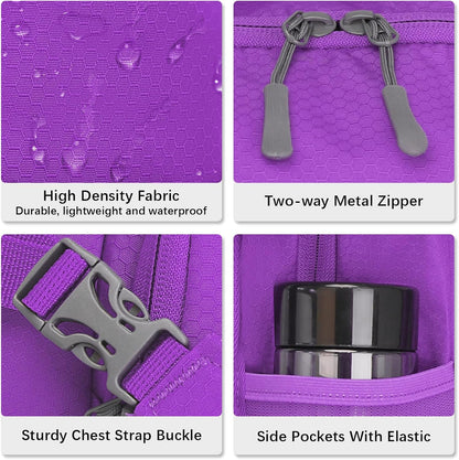 LARIPOP Hydration Backpack, 18L Hiking Backpack with 2L Water Bladder, Lightweight Water Pack for Cycling, Hiking, Biking