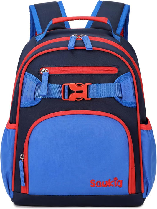 Cute Mini Toddler Backpacks for Boys 2-4 Little Kids Backpack Preschool Bookbag (Navy Blue Black)