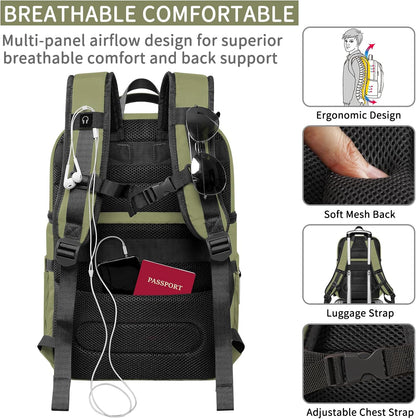 Cooler Backpack,Insulated Backpack Cooler Leakproof Double Deck Cooler Bag for Men Women RFID Lunch Backpack