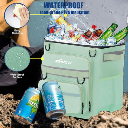 Backpack Cooler Insulated Leak Proof for Men Women 50 Cans Soft Cooler Backpack Insulated Waterproof Large Capacity Coolers Bag Portable for Lunch Camping Travel Picnic Hiking