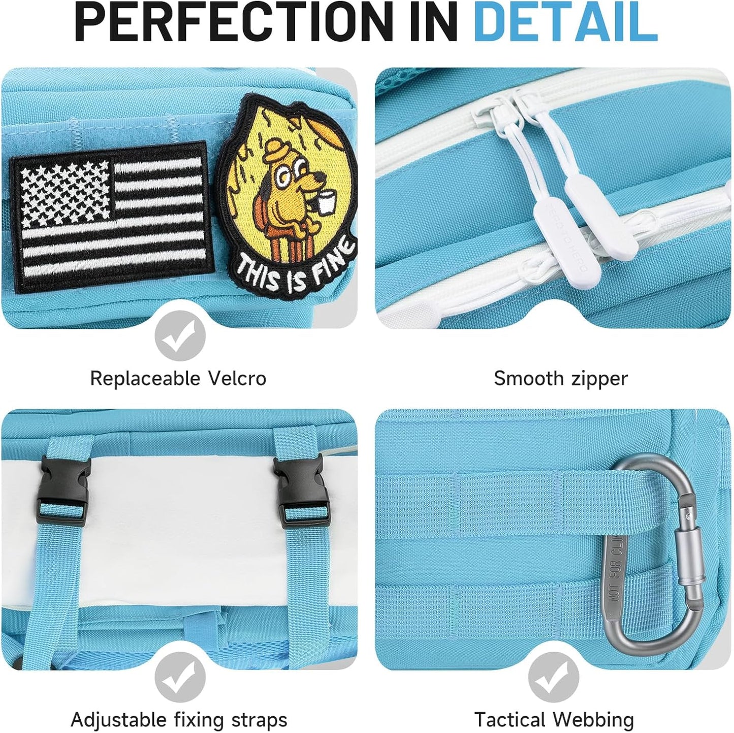 kcross 12L Mini Tactical Backpack for Men and Women, Tactical Backpack Small for Hiking, Small Tactical Bag