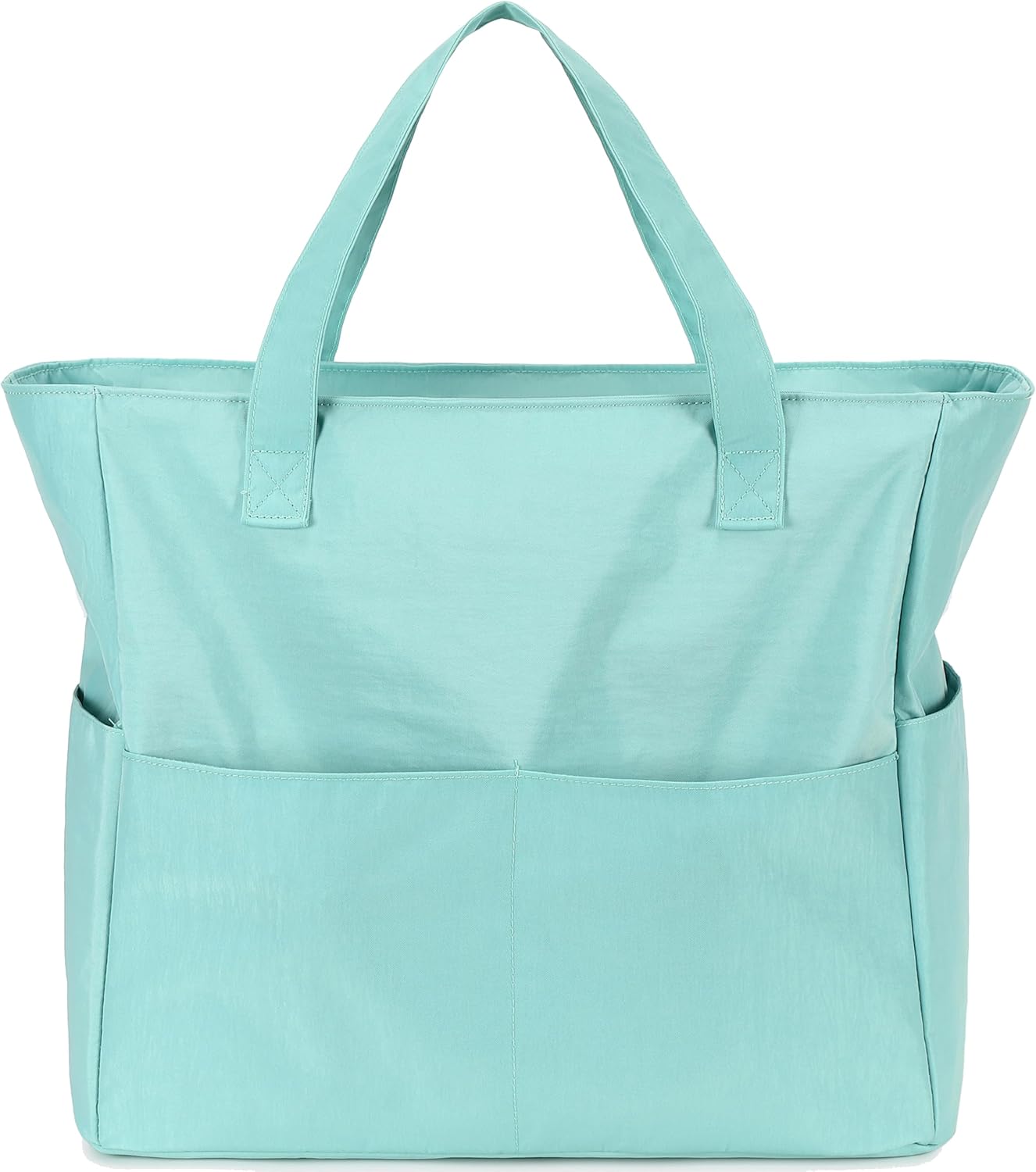 LEDAOU Beach Bag Waterproof Sandproof Women Tote Bag Pool Bag with Zipper for Gym Grocery Travel with Wet Pocket