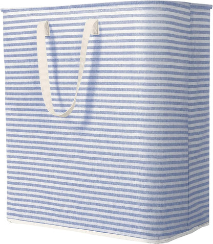 Lifewit Laundry Hamper Large Collapsible Laundry Basket, Freestanding Waterproof Clothes Hamper Storage with Easy Carry Handles for Clothes in Bedroom Bathroom College Dorm for Adults, Blue, 100L