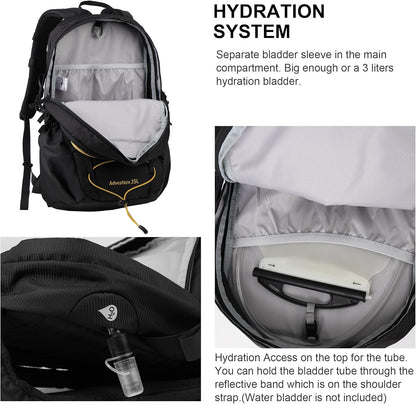 MOUNTAINTOP Hiking Backpack,25L Camping Backpack, Men Women Hiking Daypack Lightweight Travel Backpack for Camping Climbing Skiing Cycling