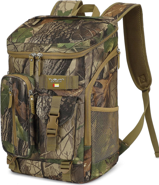 TUGUAN Cooler Backpack 36 Cans Insulated Leak Proof Lightweight Lunch Backpack for Men Work Portable Travel Thermal Bag Compartment Camping Hiking Beach Pincnic Cooler for Women