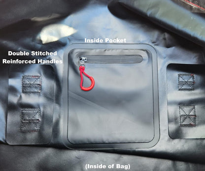 Waterproof Duffel Bag, Marine Grade (60 Liter/15.8 Gallon, Appalachian Series, Black)