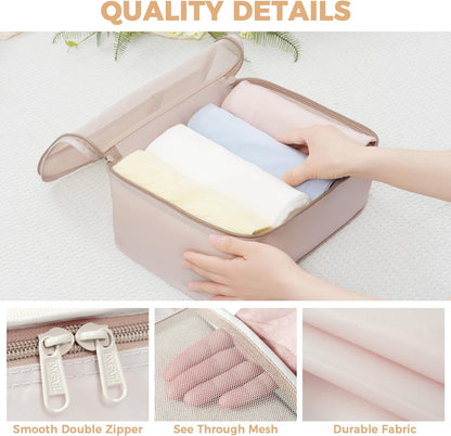 BAGAIL 9 Set Packing Cubes Luggage Packing Organizers for Travel Accessories