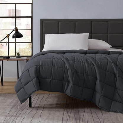 L'AGRATY Weighted Blanket - 40"x60" 10lbs Breathable Weighted Heavy Blanket Microfiber Material with Glass Beads or All-Season Summer Fall Winter