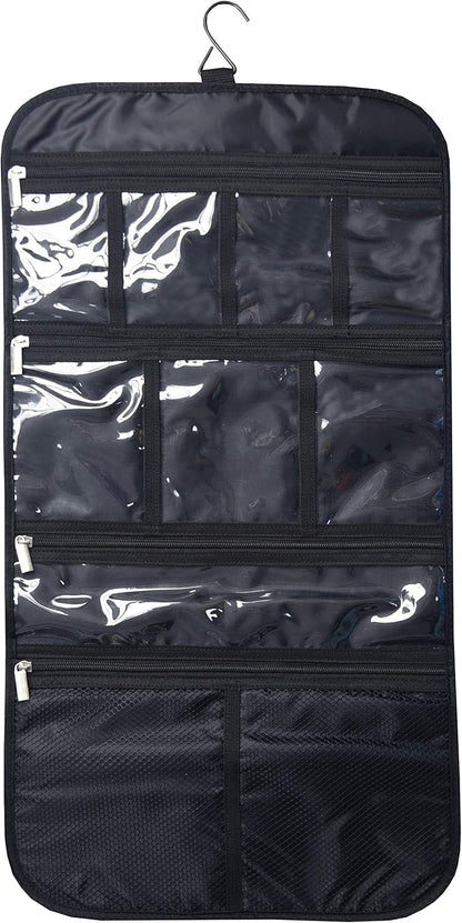 Freegrace Premium Hanging Toiletry Travel Bag - Cosmetic, Jewelry, Toiletry & Accessory Storage Organizer Bag, Large Size, Various Compartments