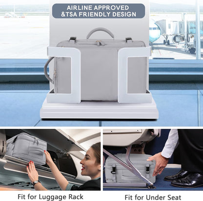 Beraliy Large Travel Backpack, Airline Approved Carry On Backpack, 16 Laptop Backpack,Waterproof Personal Item Bag, Business Hiking Weekender Overnight Bag, Dark Gray