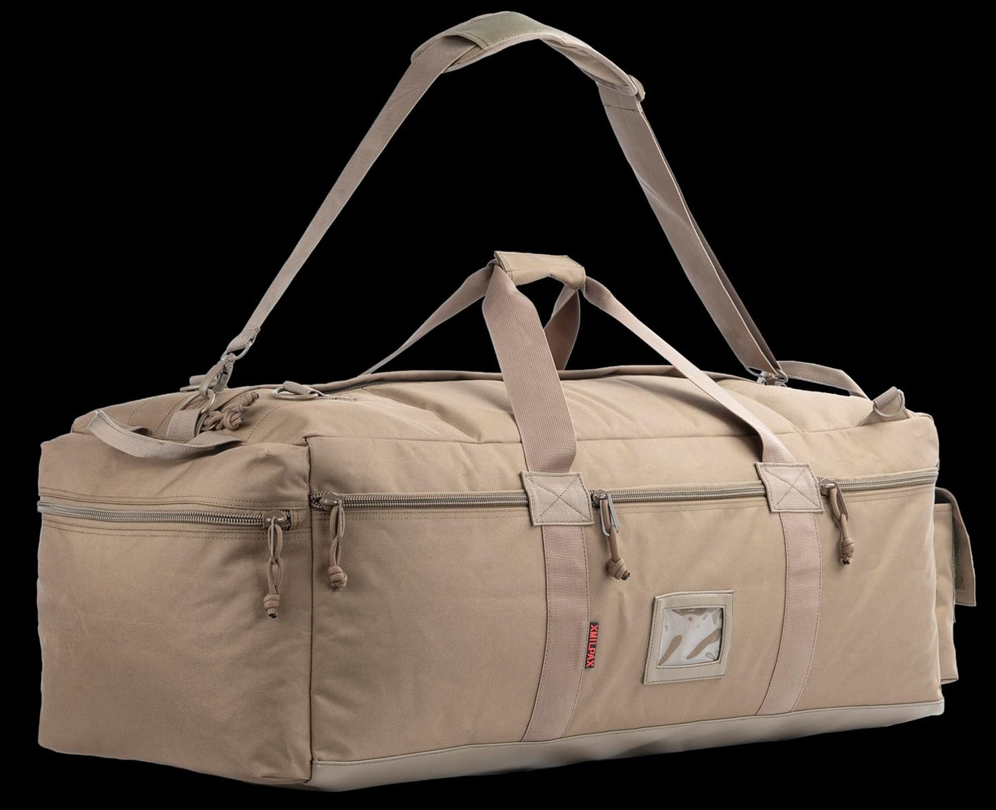 Large Military Duffle Bag Tactical Gear Load Out Bag Deployment Cargo Bag Travel Sports Equipment Duffel Luggage Bag with Backpack Straps 90L