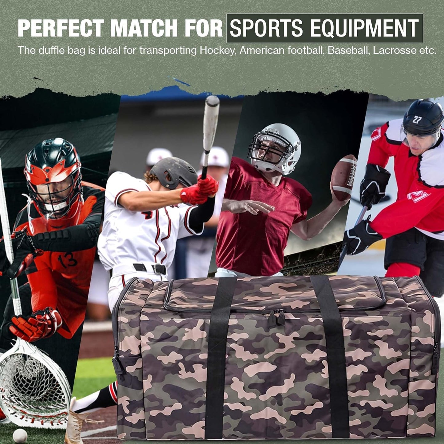 Jetstream Heavy Duty Multi Pocket Durable Sports Gym Equipment Travel Duffel Bag