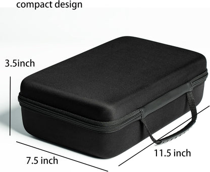 8 slots watch box, hard watch organizer case for men's women's watches, watch display organization holder with form-fitiing watch pillow