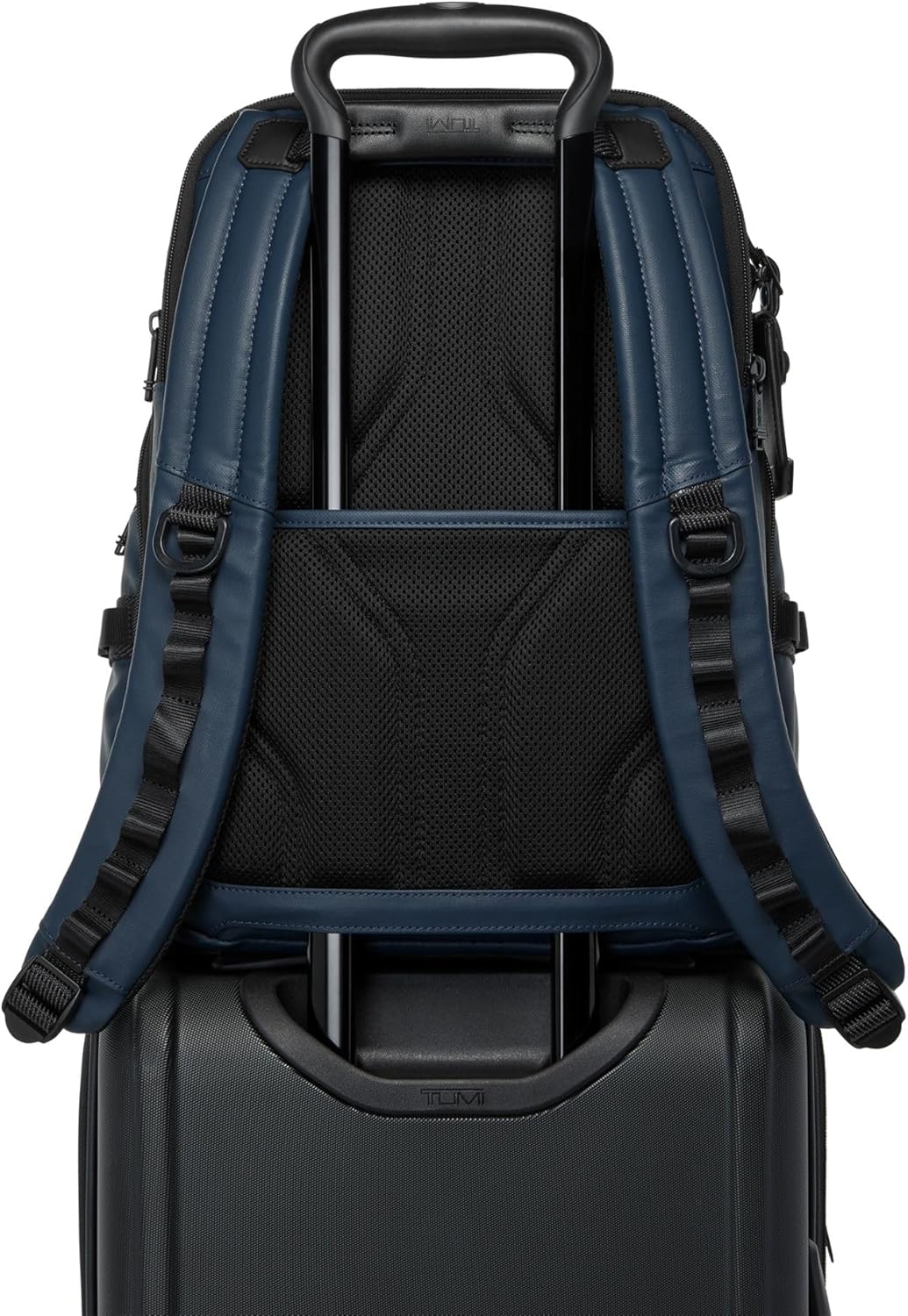 TUMI - Alpha Bravo Navigation Backpack - Everyday Travel Backpack - Fits Up to 15" Laptop - 16.0" X 14.0" X 7.3" - Navy Coated Canvas