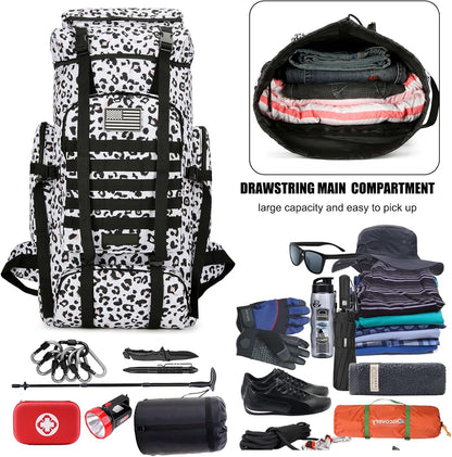 Hiking Backpack for Men 70L/100L Camping Backpack Military Rucksack Molle 3 Days Assault Pack for Climbing
