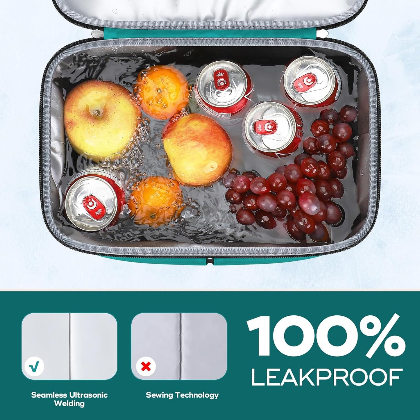 Maelstrom Cooler Backpack, 36 Cans Insulated Backpack Cooler, Soft Leakproof Double Deck Cooler Bag, Lightweight Lunch Backpack for Men & Women,Perfect for Beach Travel, Camping & Work-Beige green