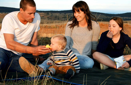 DOWN UNDER OUTDOORS Large Waterproof Windproof Extra Thick 350 GSM Quilted Fleece, or Sherpa Stadium Blanket