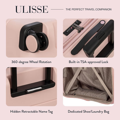 Bric's 30" Expandable Spinner Suitcase - Travel Luggage with TSA-Approved Lock and Hard Shell Exterior - B|Y Ulisse - Pearl Pink