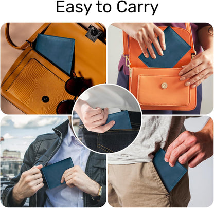 HIFA Leather Passport Holder, Handmade Passport Cover with Card and Ticket Slot - Genuine Leather, Elegant Design, Easy Access - Passport Case, Passport Wallet, Passport Holder