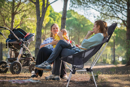 Nice C Ultralight High Back Folding Camping Chair, Backpacking Chair, Compact & Heavy Duty Outdoor, Travel, Picnic, Festival with 2 Side Pockets, Pillow &Carry Bag (Set of 2 Black)