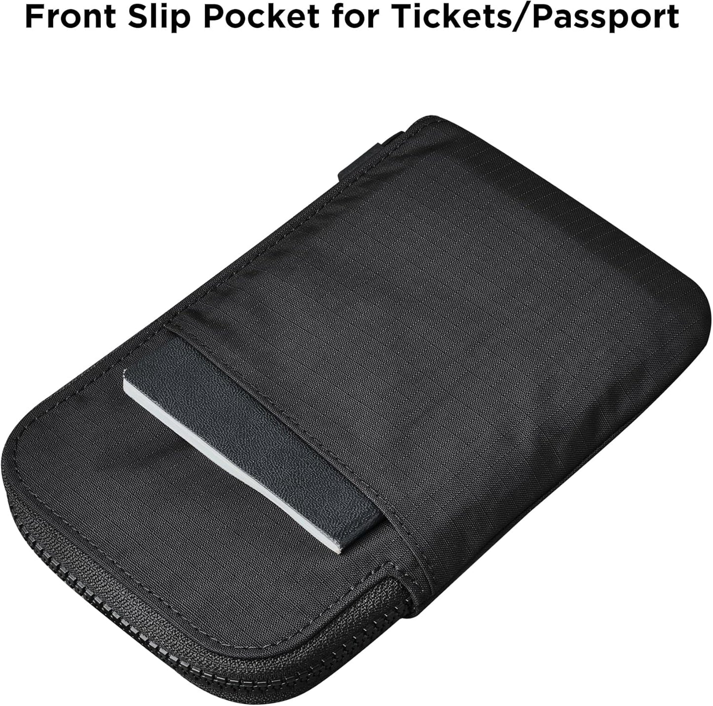 ALPAKA Zip Travel Wallet - Store Your Travel Accessories Efficiently - 3 Internal Pockets For Your Passport and More - 2 Card Slots - Made From Recycled and RFID-Protective Material
