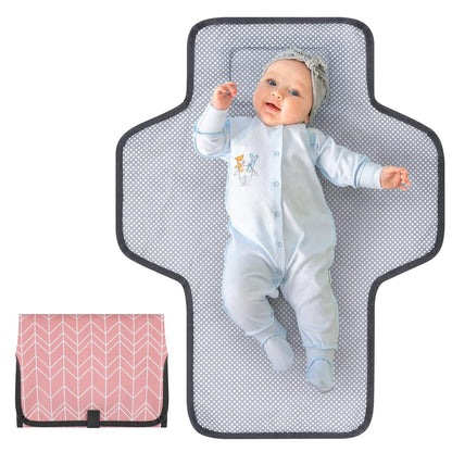Accmor Portable Diaper Changing Pad, Waterproof Baby Changing Mat, Foldable Travel Diaper Changing Pads for Baby, Baby Essentials Shower Registry Gifts