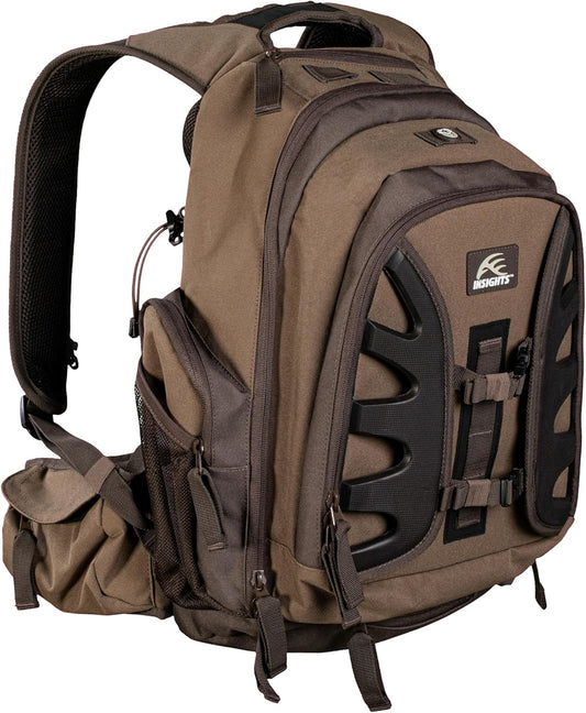 Insights Hunting by frogg toggs - The Element, Heavy Duty 1,831 Cubic Inch Hiking Fishing Camping Hunting Backpack, Solid Elements Brown