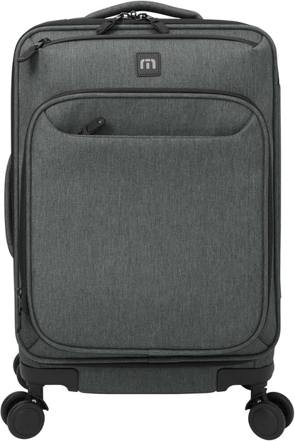 TravisMathew Quad Carry-On Spinner TMB400, Graphite Heather