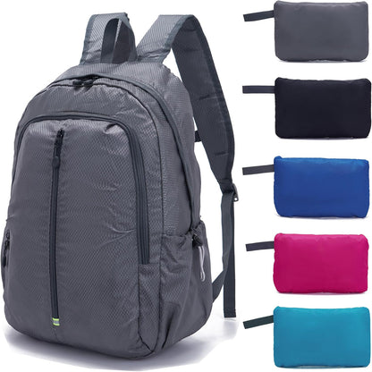 YZAOLL 25L Lightweight Packable Hiking Backpack Waterproof Hiking Daypack for Women Men Gym Backpack Travel Camping Vacation,DarkGray