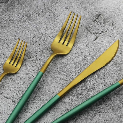 Gugrida 20-Piece 18/10 Stainless Steel Flatware Silverware, Luxury Dinnerware - Image 4