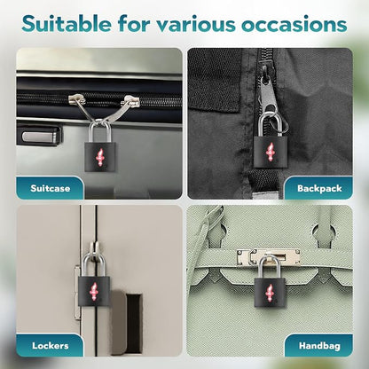 4 Pack TSA Luggage Locks with Key - Image 6