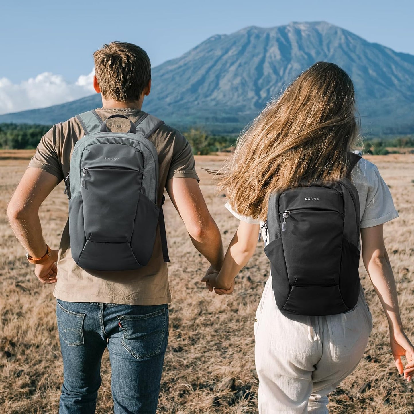 G4Free Packable Hiking Backpack 20L Lightweight Foldable Travel Daypack with Thickened Back Panel for Men Women(Grey)