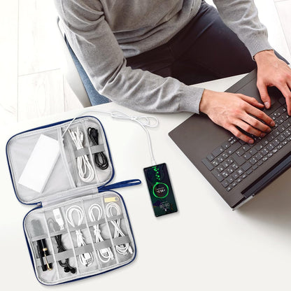 SELLYFELLY Electronics Organizer Travel Cord Organizer Case Compact Electronics Accessories Bag for Cable, Cord, Charger, Phone, Hard Drive