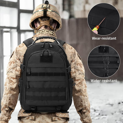 HUNTVP Military Tactical Backpack 40L Large Army 3 Day Assault Pack Molle Bag Backpacks WR Hunting Rucksack Assault Pack