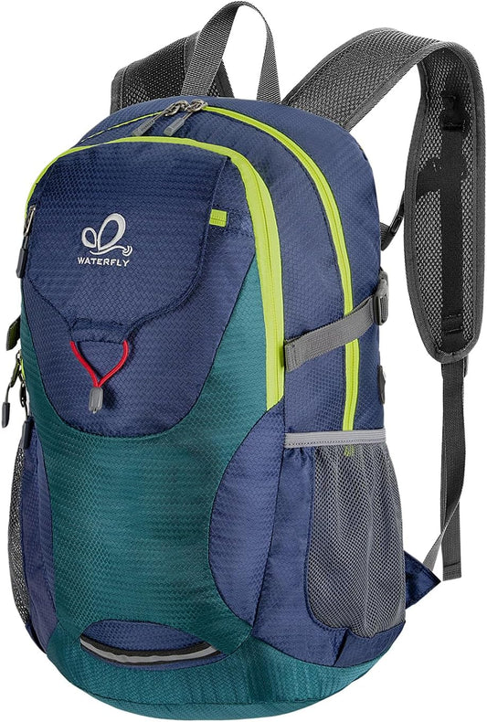 WATERFLY Lightweight Packable Hiking Backpack: 30L Foldable Travel Daypack Ultralight Camping Day Pack for Woman Man
