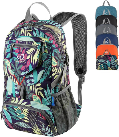 WATERFLY Small Lightweight Packable Backpack: 20l Ultra Light Foldable Travel Hiking Camping Daypack Day Pack for Man Woman