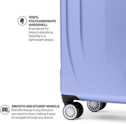 Travelpro Pathways 3 Hardside Expandable Luggage, 8 Spinner Wheels, Lightweight Hard Shell Suitcase, Checked Large 28 Inch, Persian Violet