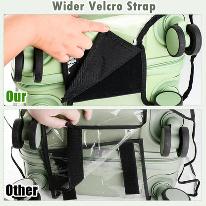 Thicken Clear Luggage Cover Protector, 26" PVC Luggage Covers for Suitcase Waterproof Dustproof Anti-scratch Travel Suitcase Covers Case for Wheeled Luggage