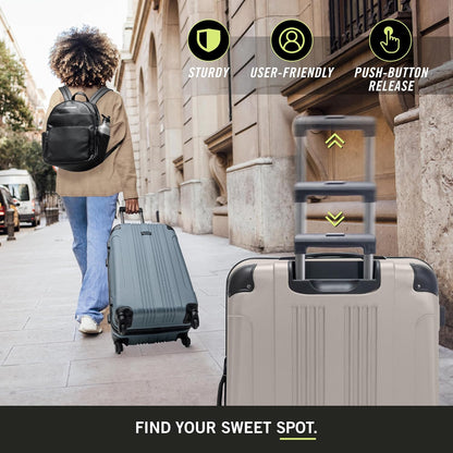 Kenneth Cole REACTION Out of Bounds, Mushroom, 28-Inch Checked