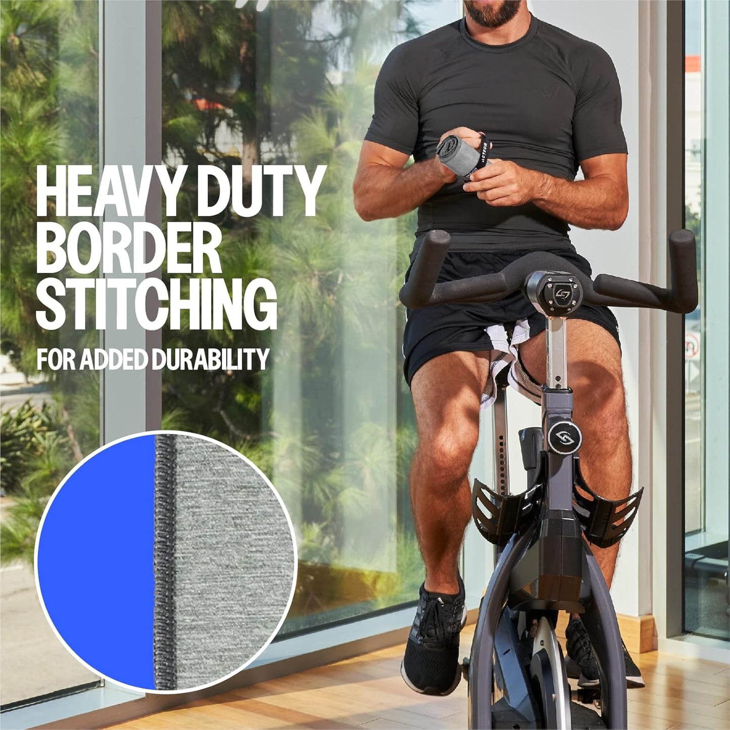 Acteon Microfiber Quick Dry Gym Towel, Silver ION Odor-Free Absorbent Fiber, Fast Drying, Men & Women Workout Gear for Body Sweat, Working Out, Towels