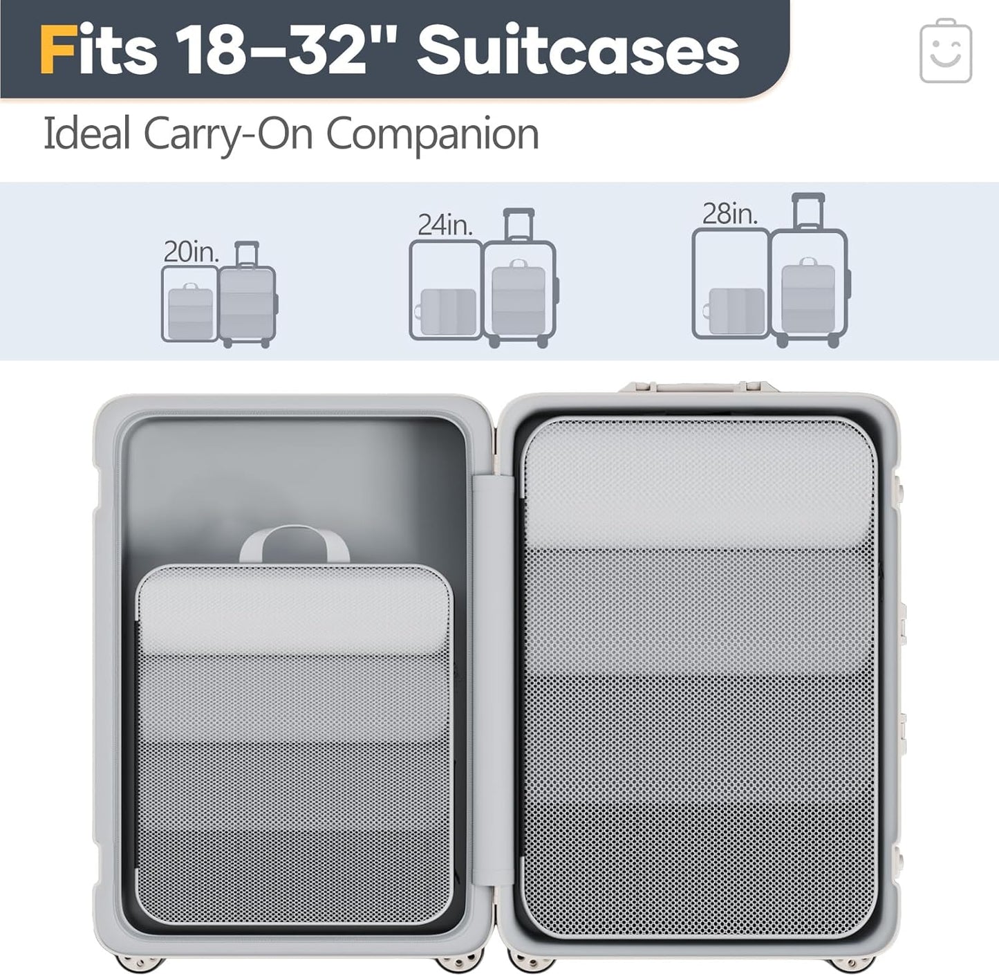 Veken 2/6/9/11 Set Compression Packing Cubes for Travel Essentials,Compressible Expandable Large Luggage Suitcase Organizer Bags for Clothing,Durable Space Saver Storage Bags(Black)