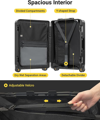 LEVEL8 Zipperless Checked Luggage - Image 5