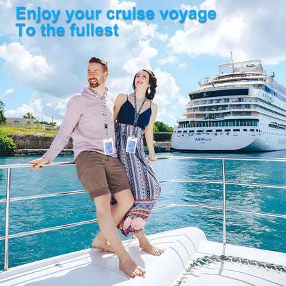 Cruise Ship Essentials, Magnetic Hooks for Cruise Cabins, Cruise Lanyard for Ship Cards, Cruise Luggage Tag Holder, Towel Clips for Chairs Cruise, Cruise Essentials 2025 for All Cruise Lines