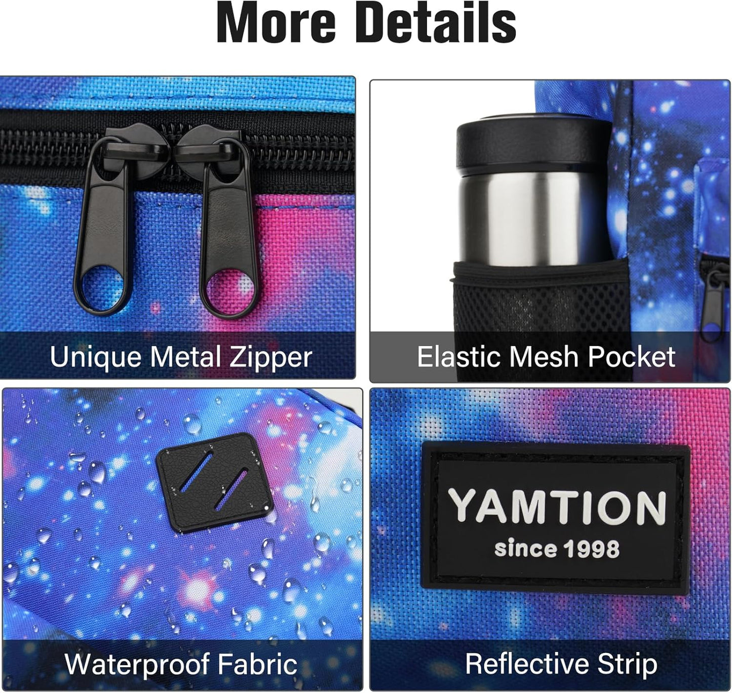 Unisex School Backpack,Casual Bookbag Adults and Teens Schoolbag with USB Port for High School College Office Work Travel