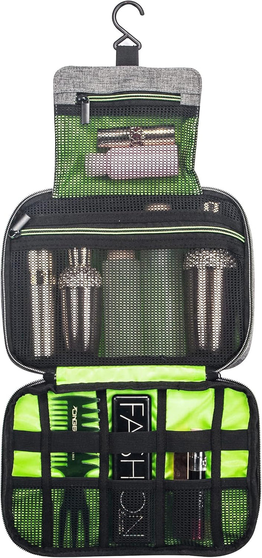 Foldable Man Hanging Travel Toiletry Bag Shaving Dopp Kit Travelling Shower Bathroom Wash Bag Makeup Organizer Hygiene Bag Toilet Pouch Men Camping Toiletry Bag Multifunction cosmetic bag with hook