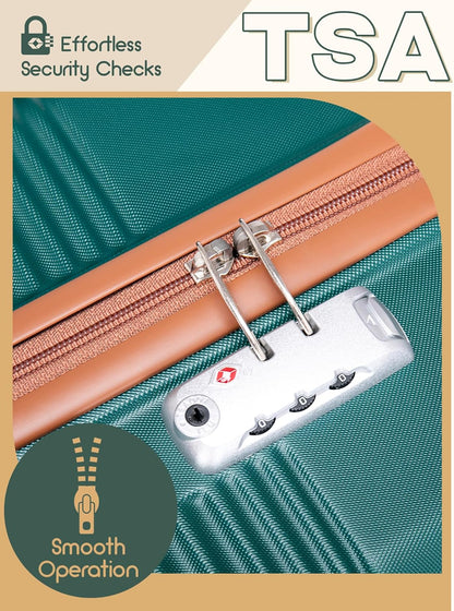Luggage Sets 5 Piece, Suitcases with Wheels, Hardshell Suitcase Set, ABS Carry on Luggage Set with TSA Lock, Travel Luggage