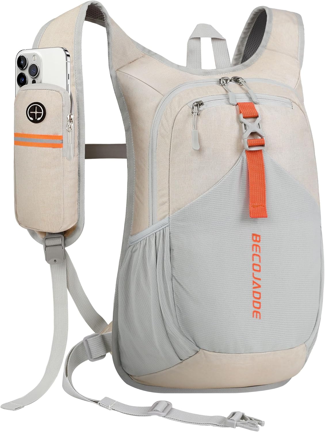 20L Small Hiking Backpack for Men Women Foldable Packable Back Pack Ultralight Hiking Daypack for Travel Camping Outdoor, Beige