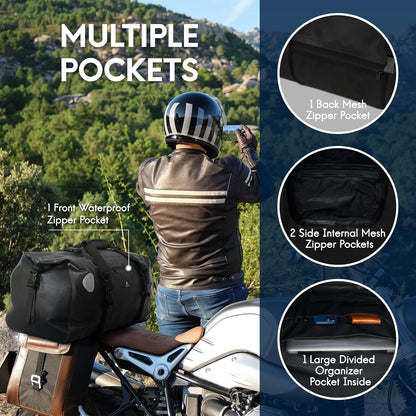 Haimont Waterproof Duffel Bag Roll-top Dry Duffel Bag with Quick-fixed Straps for Motorcycling, Rafting, Boating, SUP, Kayaking, Travel, 50L/70L